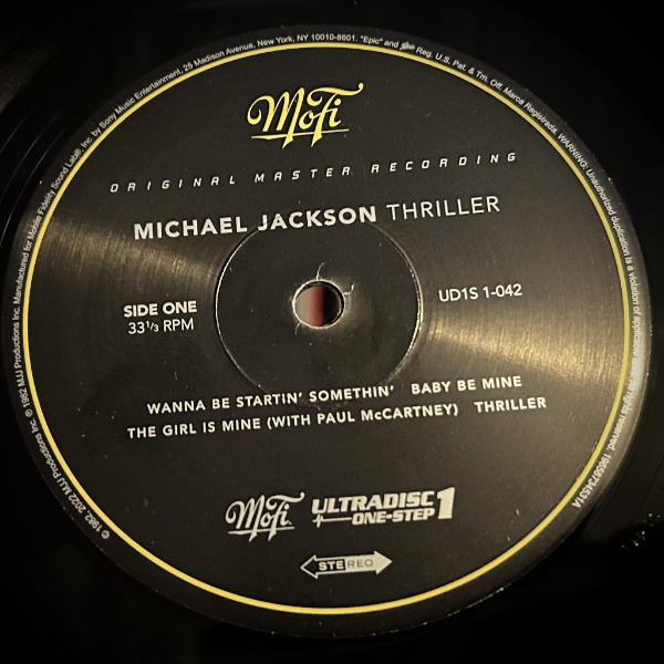 Mobile Fidelity's UltraDisc One-Step 180g Editions of Michael