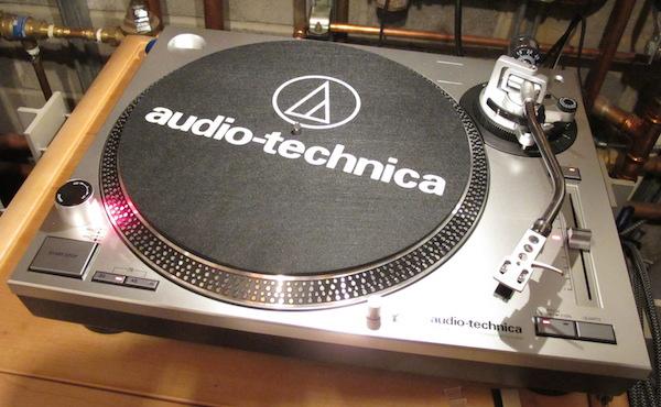 audio technica lp120 speaker setup